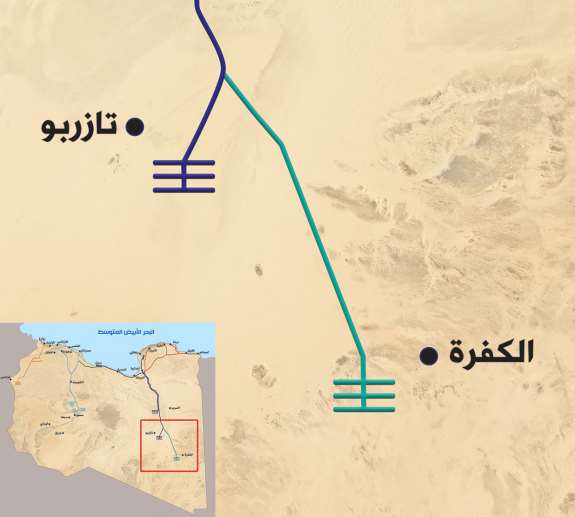 خريطة وصلة الكفرة تازربو